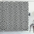 thumbnail image 1 of Ambesonne Moroccan Shower Curtain, Moorish Classic Motifs, 69"Wx70"L, Black White, 1 of 3