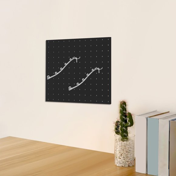 BESTYASH 10Ud Gancho De Metal Plateado Para Soporte En Pegboard Ideal Para Y Supermercado