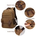 thumbnail image 4 of Mochila para portátil LUNLOPIK Canvas Vintage 15.6" USB Marrón, 4 of 6