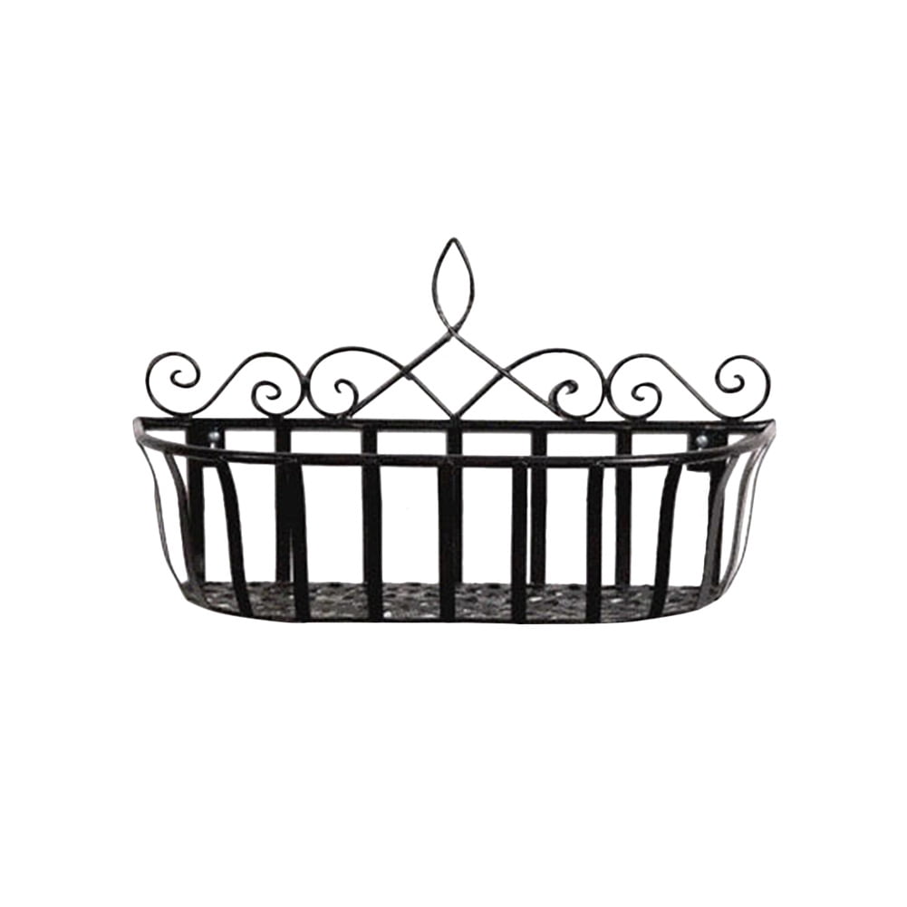 Wall Mounted Holder Hanging Flower Basket for Home Living Room Balcony