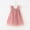 Pink, variant on Wavsuf Children Girls Summer Dress Solid Nets Cute Green Children's Clothing Size 4-5Years