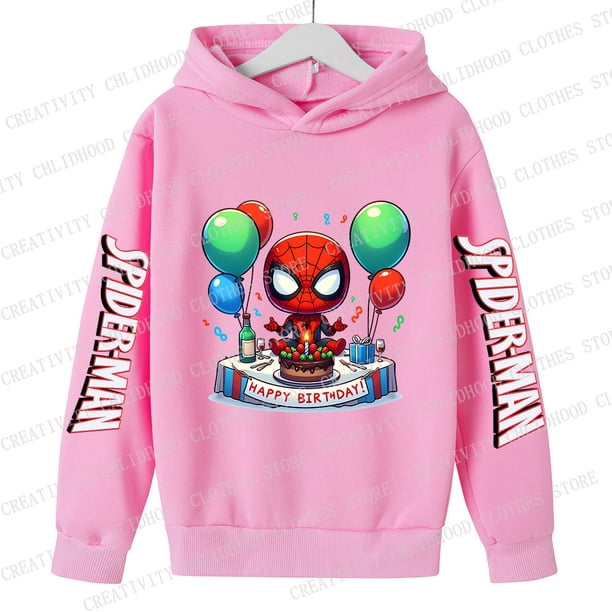 Weihnachten Spiderman Kinder Sudaderas con capucha Disney Kind Pullover Freizeit kleidung Anime Kinder Sudaderas para niños pequeños Dibujos animados Tops