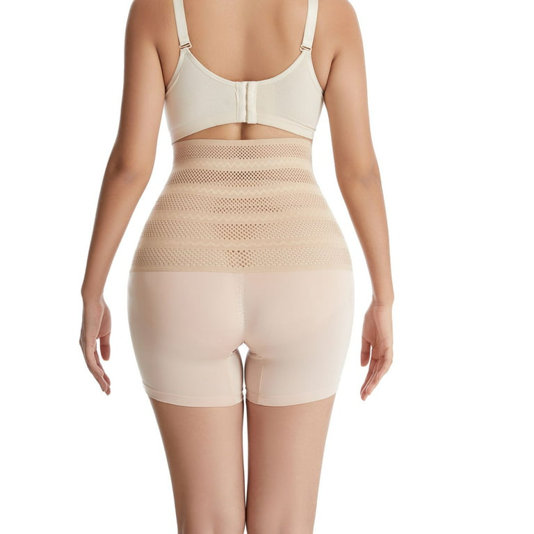Homgro Women's Tummy Control Body Shaper Shorts Butt Lifting Underwear Firm  Sexy Back Smoothing Postpartum High Waist Shapewear Shorts Nude Large 