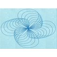 thumbnail image 1 of Ahgly Company Machine Washable Indoor Rectangle Transitional Blue Diamond Blue Area Rugs, 5' x 8', 1 of 7