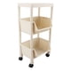 thumbnail image 3 of Shelves Organizer Multifunctional Space Saving Plastic Odorless Storage Shelf for Kitchen Living Room Bathroom Laundry Room 3 Layers With Wheels 72cm, 3 of 5