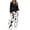 Black and White Crack Pattern, variant on DISNIMO Pink Floral Pattern Sweatsuits, Matching Style Tracksuits Drawstring Lounge Sets with Breathable Loose Fit for Winter, Size S