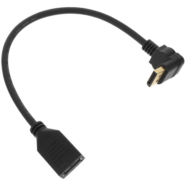 Adaptador Display Port 1.2 macho a hembra, cable en ángulo, convertidor Display Port