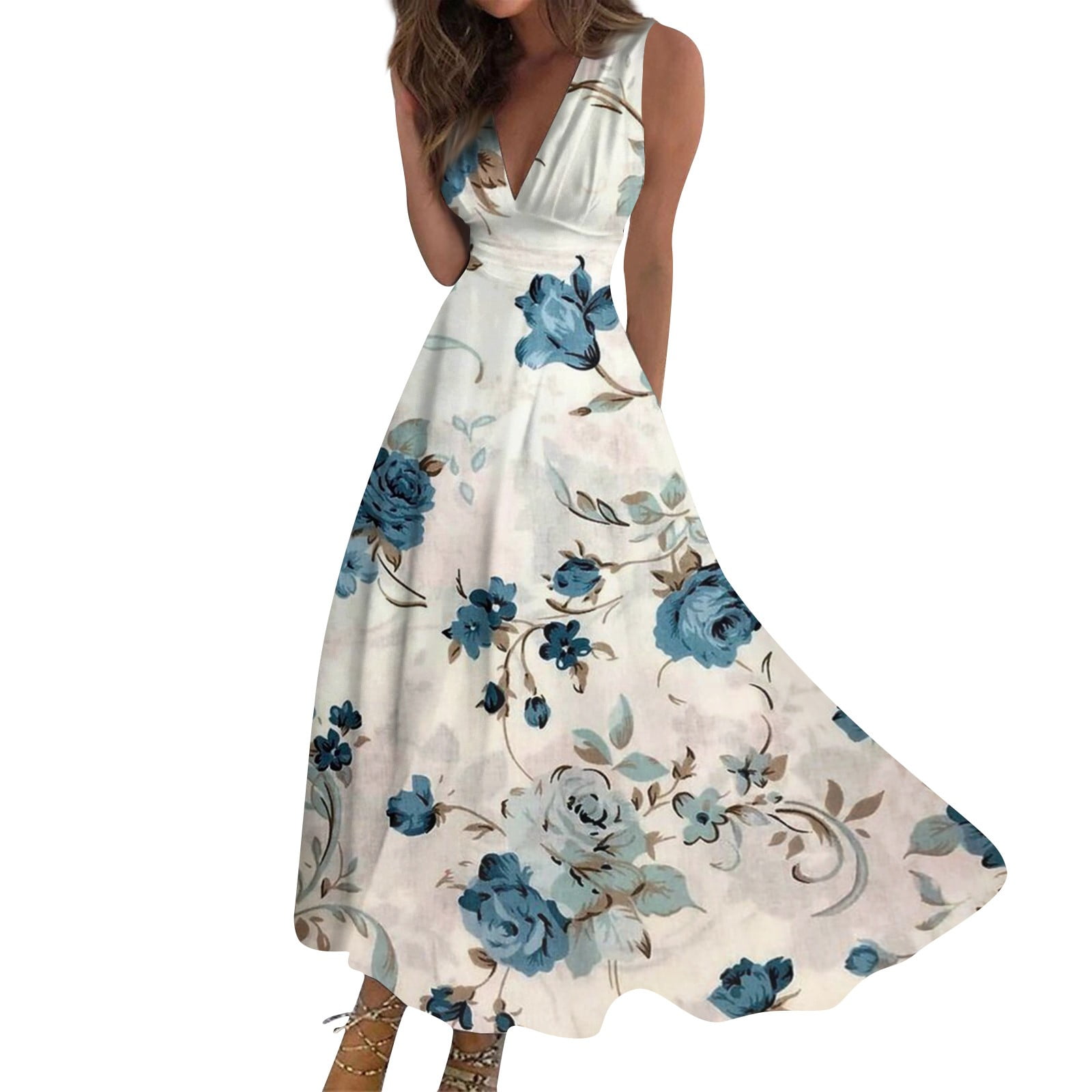 sachin and babi light blue dress Cute White Dress - Sleeveless Mini Dress - Skater Dress