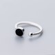thumbnail image 1 of Nuevo en Plata de Ley 925, anillos redondos con pegamento de goteo para mujer, regalo de San Valentín, accesorios de joyería de lujo para boda, previene alergias, 1 of 2