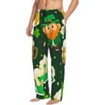 thumbnail image 6 of Pofeuu St Patrick's Day10 Print Men's Pajama Pants, Soft Lounge Pajama Pants with big pockets for Men Plaid Pj Bottoms-XX-Large, 6 of 6