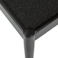 thumbnail image 5 of Panama 18.5" Curved Resin Cane Rattan Side Dining Chair, Set of 2, Ebony Black Boucle, 5 of 8