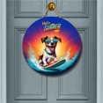 thumbnail image 2 of Retro Surfing Jack Russell Terrier in Cool Sunglasses Hello Summer Waves Round Wood Sign Parson Jack Dog Lover Hanging Wall Home Decor - 10001, 2 of 5