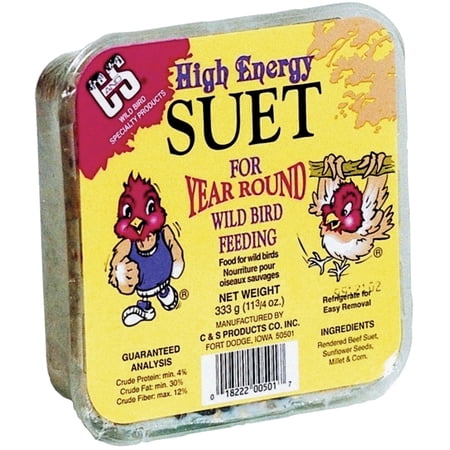 C&S (3 Pack) High Energy Suet for Wild Birds