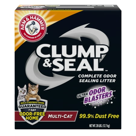 UPC: 0033200022923 | Arm & Hammer Clump Seal Litter Multi-Cat Complete Odor Sealing Clumping Clay Cat Litter  28lb
