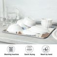 thumbnail image 7 of Yayeee Dish Drying Mat for Kitchen Counter 18"x24" Microfiber Absorbent Pad, Blue Snowy Mountain, 7 of 7