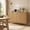 Wood Color, variant on Fluted Buffet Cabinet with 3 Drawers, 59.8 Inch Large Sideboard with 2 Doors, Mid Century Modern Coffee Bar for Living Room Kitchen Entryway Walnut, Black Walnut