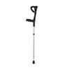Lightweight Foldable Forearm Crutch, Aluminum Walking Stick,Height Adjustable, Ergonomic Handle with Comfortable Grip(Black)