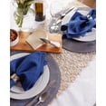 thumbnail image 6 of Contemporary Home Living Variegated Woven Round Placemats - 15" - Blue - Set of 6, 6 of 8
