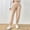 Beige plus size jogger pants with pockets a1, variant on Bzdzmqm Women Plus Size High Waisted Jogger Pants with Pockets Solid Casual Streetwear Loungewear Tapered Ankle Pants Workout Lounge, Green 3XL