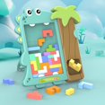 thumbnail image 2 of Juego de rompecabezas 3D de dinosaurios para niños, juguetes de matemáticas, bloques de construcción, regalo preescolar, desarrollo intelectual, juguetes educativos, 1 Juego Fivean unisex, 2 of 2