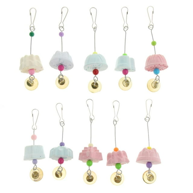 lionlar 10x Bird Toys Parrot Grinding Stone Chewing Toy Mouth Molar Hanging String