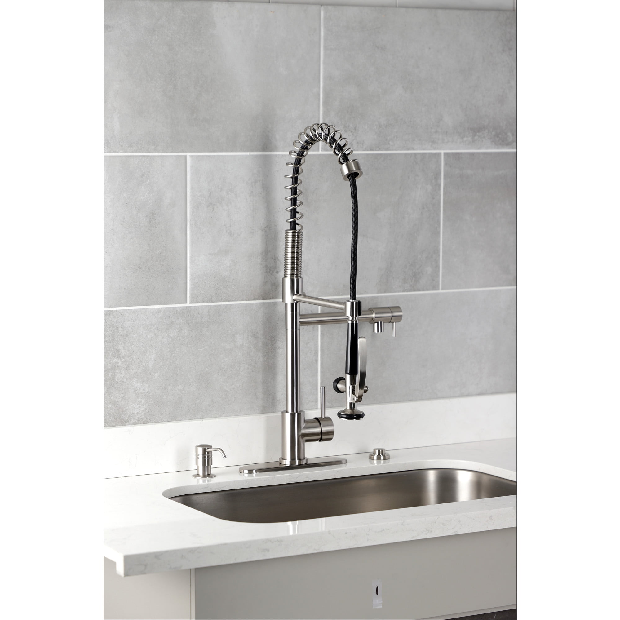 Kingston Brass KATSK218 Trimscape Single Outlet Garbage Disposal Air Switch Kit in Brushed Nickel