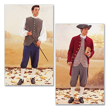 - McCall PatternHistorical Costume (Coat, Vest, Shirt, Pants and Hat)-32-34-36