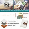thumbnail image 5 of FALAN MULE Small Wallet for Women Bifold RFID Blocking Card Holder Leather Wallets with Zipper Coin Pocket, 5 of 12