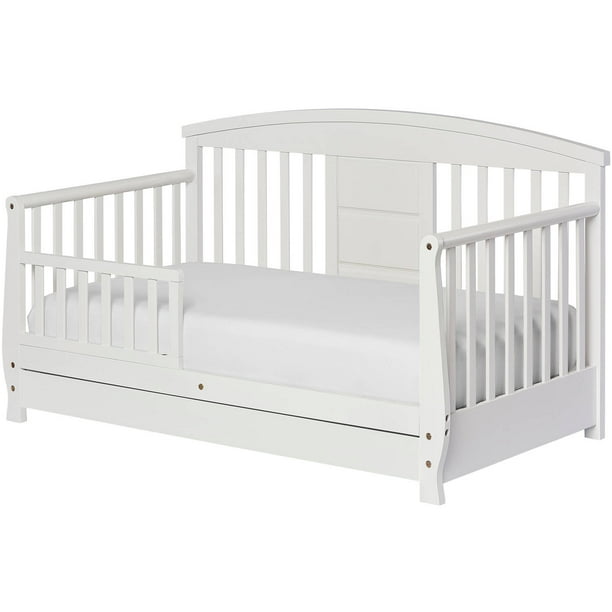 Dream On Me Deluxe Toddler Day Bed with Storage, White