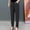 Black, variant on Women Elastic Waist Trousers Relaxed Fit Straight Leg Trousers Casual Loose FIitting Trousers Ladies Warm up Pants Women Warm Pants Casual Women Casual Pants for Winter Petite Petite on Dress Pants