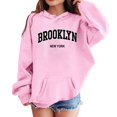 thumbnail image 2 of LIUYUNNN Kids Hoodies for Girls Pullover Pink Hoodie Long Sleeve Lightweight Pullover Tops Loose Sweatshirt Winter Clothes Kids Clothes for Girls 4-5 Years Boys Girls Fall Outfits, 2 of 5