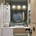 thumbnail image 5 of DENEST Farmhouse Bathroom Vanity Wall Light Fixture Industrial Rustic Milk White & Gold, 5 of 22