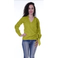 thumbnail image 2 of Moomaya Womens Wrap Top V-Neck Self,Embroidered Collar Shirt Formal Cotton Clothing, 2 of 7