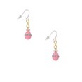 thumbnail image 2 of Delight Jewelry Pink Easter Egg with Clear Crystal Band Gold Tone Infinity French Earrings, 2 of 4