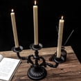 thumbnail image 1 of Candelabros de lujo Portavelas de hierro Portavelas de 3 pilares Portavelas para el hogar Decoración de escritorio Aniversario perfecl Porta vela, 1 of 8