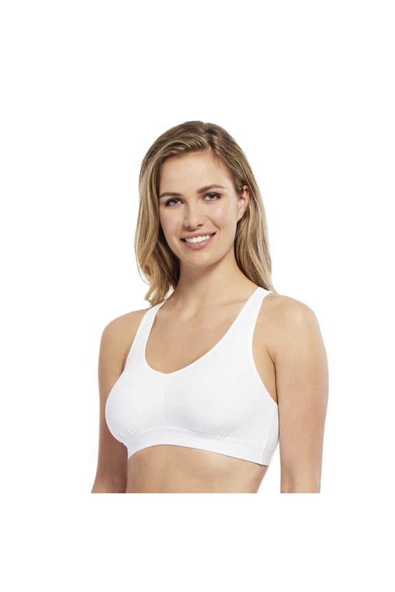 Active Racerback Wireless Comfort Bra Style 7305 White 34