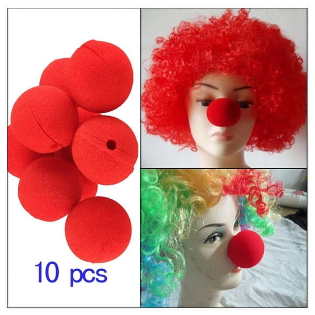 Nariz de Payaso Likrtyny 10 Pcs Bola de esponja roja Libre de BPA