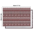 thumbnail image 6 of Red and White Christmas Folk Pattern Summer Placemats Table Placemats Set Of 4-Linen Kitchen Washable Placemats Table Mats 11.8"x17.7" Non-Slip Heat Resistant, 6 of 6