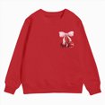 thumbnail image 4 of TOWED22 Girls Pullover Sweatshirts Kids Cute Printed Crewneck Tops Long Sleeve Pullover Tops,3Y, 4 of 4