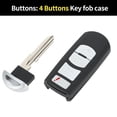 thumbnail image 3 of Unique Bargains 4 Buttons Keyless Entry Remote Fob Key Shell Case for Mazda 3 2014-2018, 3 of 7