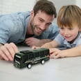 thumbnail image 3 of Pull Back City Bus Toy - Realistic Replica Vehicle with Self-Propelled Action for Imaginative Play, 3 of 5