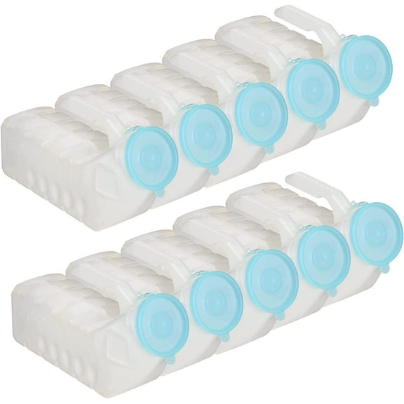MedVance- Urinals for Men 1000ml with Glow in The Dark Spill Proof Pop Cap Lid, Plastic Pee Bottles for Men, Male Urinals, Pee Container Men, Portable Urinal for Car, Elderly & Incontinence 10 Pack