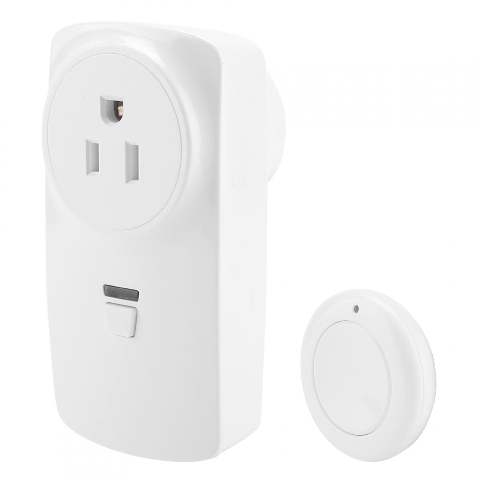 Kritne Household Wireless Remote Control Power Socket Outlet Switch for Lamp US Plug, Remote Control Outlet,Remote Socket