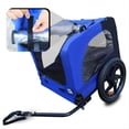 thumbnail image 5 of APETHS Bike Trailer, Foldable Dog Carriers Pet Stroller Bicycle Trailer, Bicycle Cargo Trailer for Small and Medium Dogs, Blue, 5 of 7
