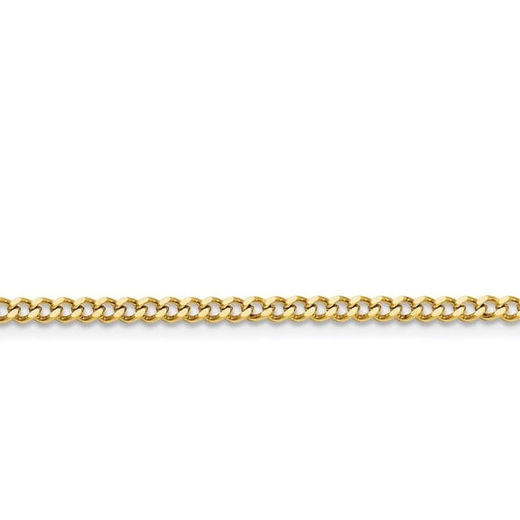 StainlesssteelipGold-Flashed3.0mm22incurbchain Necklace - 7.2 Grams - 22 Inch