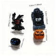 thumbnail image 3 of Hotyverty Halloween Mini Resin Figurines Set 4Pcs, Spooky Ghost Tree Tombstone Pumpkin Mini Miniatures, Tiny Gothic Tiered Tray Tabletop Micro Landscape Decor For Halloween Party & Halloween Gift, 3 of 9
