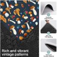 thumbnail image 3 of Brown Mushroom Leaf Dark Blue Pattern Kitchen Rugs Sets Of 3,Kitchen Runner Rugs Non Skid Washable,Decorative Kitchen Floor Mats for Kitchen,Sink,Laundry,17"x30"+ 17"x47" + 17"x59", 3 of 6