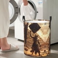 thumbnail image 4 of Laundry Basket, Egyptian Cat Pharaoh Magic Laundry Hamper Waterproof Laundry Bag Clothes Hamper Laundry Bin with Handles for Bedroom, Living Room, Kids Room, 4 of 6