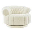 thumbnail image 6 of Euroco Swivel Accent Chair 360°Swivel Chair Sofa Barrel Swivel Chair Round Club Chair for Living Room and Bedroom, 6 of 10