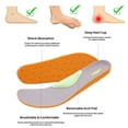 thumbnail image 3 of Wide Toe Box Shoes for Women Arch Support Walking Shoes Plantar Fasciitis Orthotic Tennis Sneakers White US 7, 3 of 6